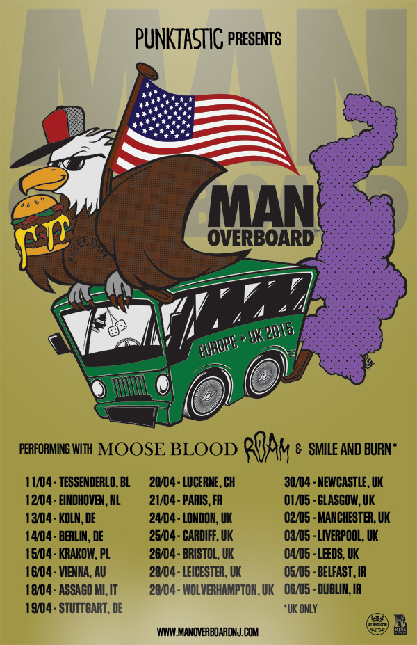Man Overboard Giveaway: Man Overboard, ROAM and Moose Blood at Comet